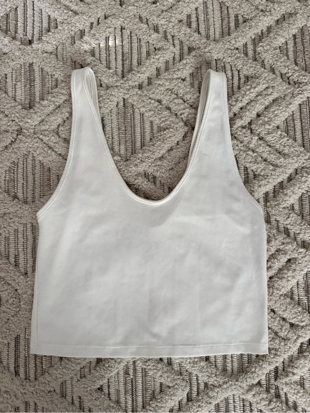 Abercrombie and fitch White Scoop Neck Tank Top